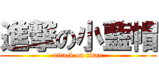 進撃の小藍帽 (attack on titan)