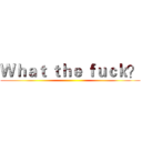 Ｗｈａｔ ｔｈｅ ｆｕｃｋ？ ()