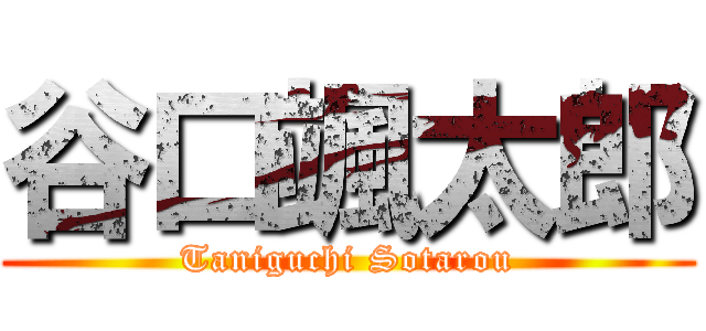 谷口颯太郎 (Taniguchi Sotarou)