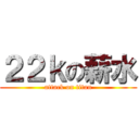 ２２ｋの薪水 (attack on titan)