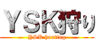 ＹＳＫ狩り (YSK hunting)