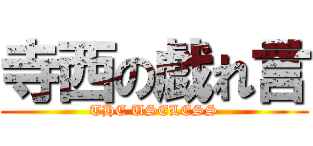 寺西の戯れ言 (THE USELESS)