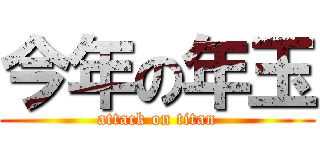 今年の年玉 (attack on titan)