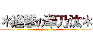 ＊進撃の華乃汰＊ (attack on titan)