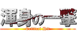 渾身の一撃 (Critical Hit)
