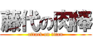 藤代の肉棒 (attack on titan)