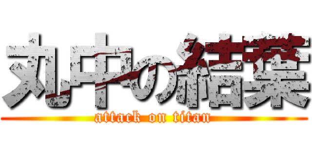 丸中の結葉 (attack on titan)