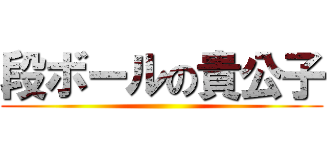 段ボールの貴公子 ()