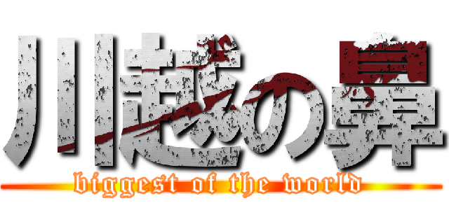 川越の鼻 (biggest of the world)