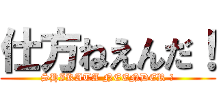 仕方ねえんだ！ (SHIKATA NEENDER ２)