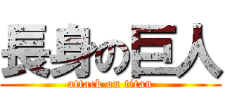 長身の巨人 (attack on titan)