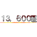 １３，６００匽 (attack on titan)