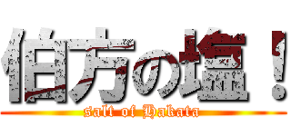 伯方の塩！ (salt of Hakata)