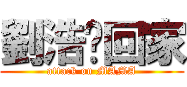 劉浩瑋回家 (attack on MAMA)