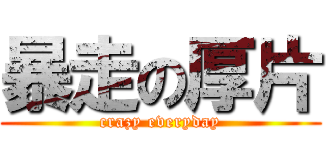 暴走の厚片 (crazy everyday)