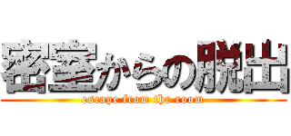 密室からの脱出 (escape from the room)
