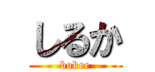 しるか (bokee)