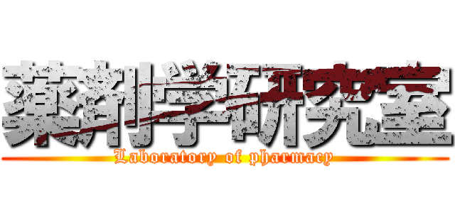 薬剤学研究室 (Laboratory of pharmacy)