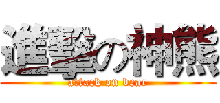進擊の神熊 (attack on bear)