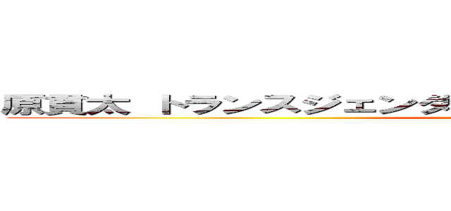 原貫太 トランスジェンダー 女装 擁護 ハセガワリョウタ (attack on titan)