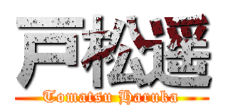 戸松遥 (Tomatsu Haruka)