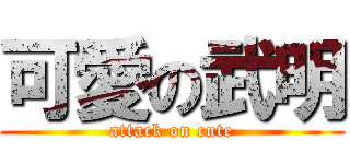可愛の武明 (attack on cute)