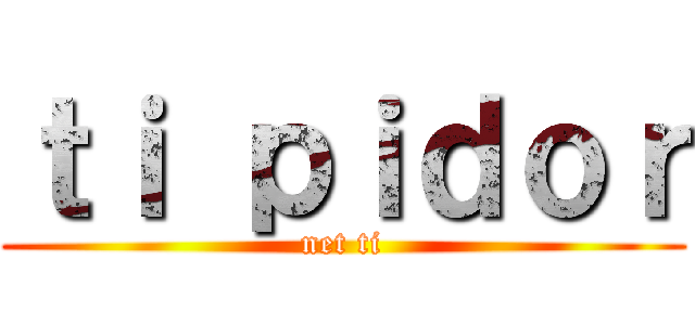 ｔｉ ｐｉｄｏｒ (net ti)