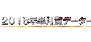 ２０１８年皐月賞データー！ (attack on titan)