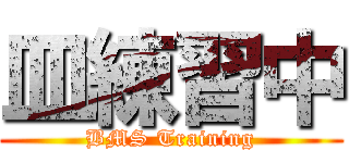 皿練習中 (BMS Training)