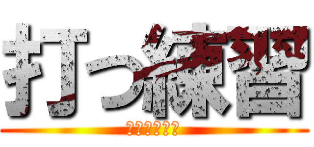 打つ練習 (バッティング)