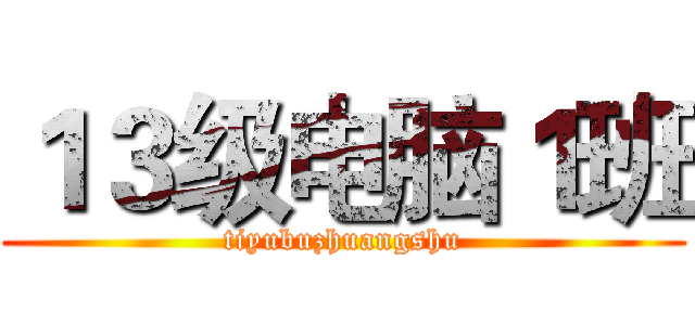 １３级电脑１班 (tiyubuzhuangshu)