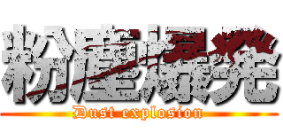 粉塵爆発 (Dust explosion)