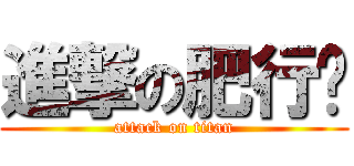 進撃の肥行种 (attack on titan)