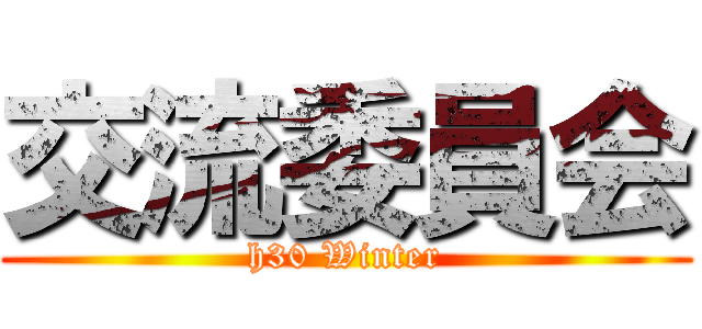 交流委員会 (h30 Winter)