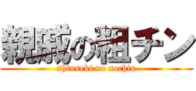 親戚の粗チン (shinseki no sochin)