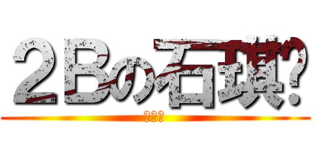 ２Ｂの石琪铖 (机械班)