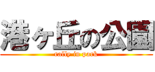 港ヶ丘の公園 (rally in park)