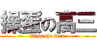 操蛋の高三 (What the fuck)