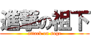 進撃の祖下 (attack on soge)