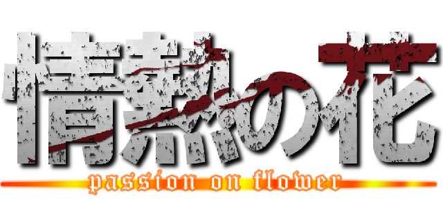 情熱の花 (passion on flower)