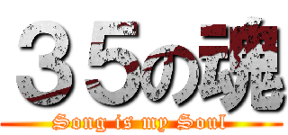 ３５の魂 (Song is my Soul)