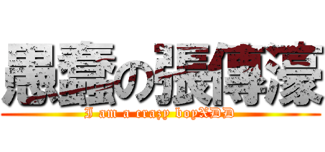 愚蠢の張傳濠 (I am a crazy boyXDD)