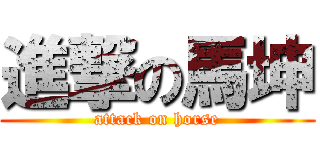 進撃の馬坤 (attack on horse)