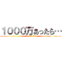 １０００万あったら… (10,000,000)