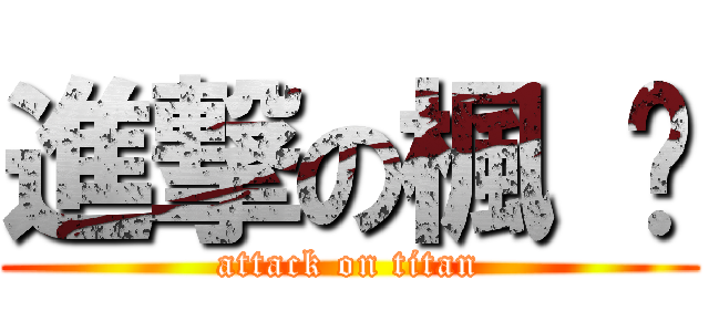 進撃の楓 貓 (attack on titan)