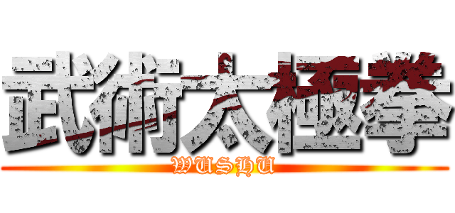 武術太極拳 (WUSHU)