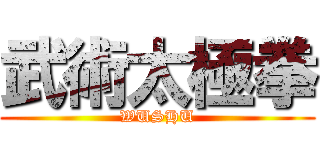 武術太極拳 (WUSHU)