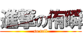 進撃の侑瞬 (so tall)
