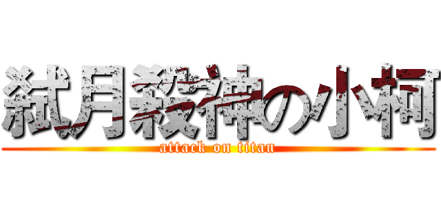 弑月殺神の小柯 (attack on titan)