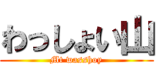 わっしょい山 (Mt wasshoy)